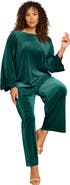 Roaman's Lace-Trim Velour Tunic