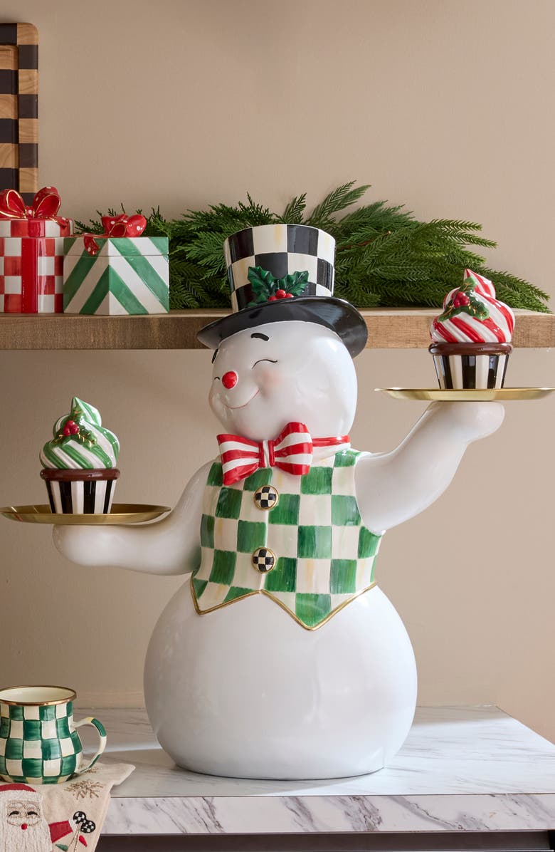 MACKENZIE CHILDS Check It Out Set of 2 Cupcake Boxes, Alternate, color, Red