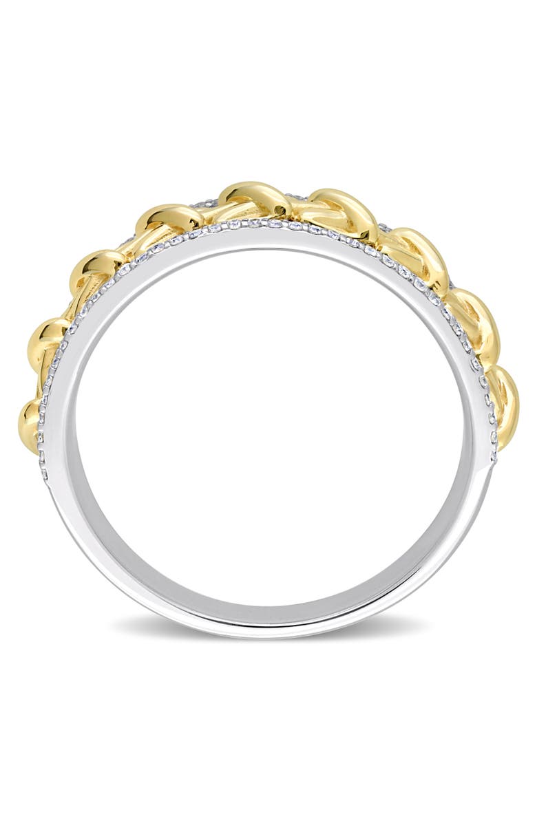 Julianna B. Eternity Wedding Band Ring 14k Gold, Alternate, color, Two-Tone Gold