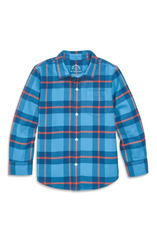 Primary In Cornflower Clementine Plaid