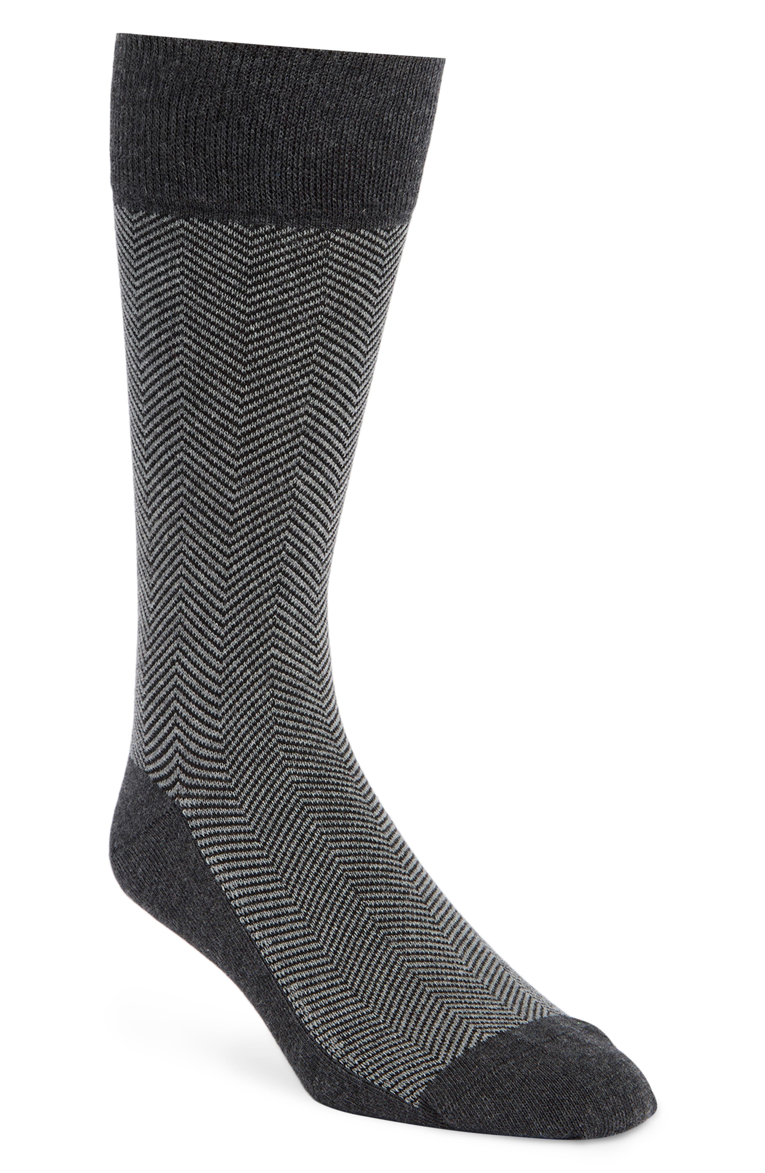 Brooks Brothers Herringbone Dress Socks