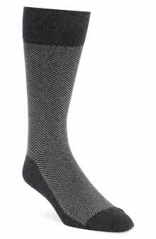 Brooks Brothers Herringbone Dress Socks