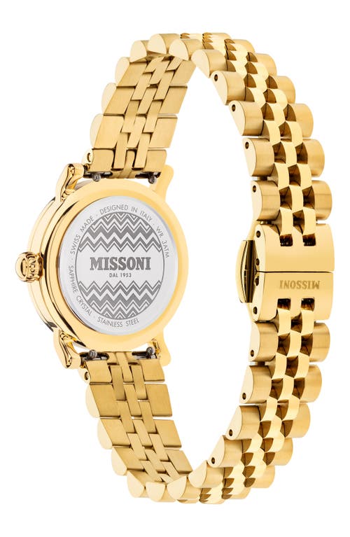 Missoni Mini Monogram Bracelet Watch In Ip Yellow Gold