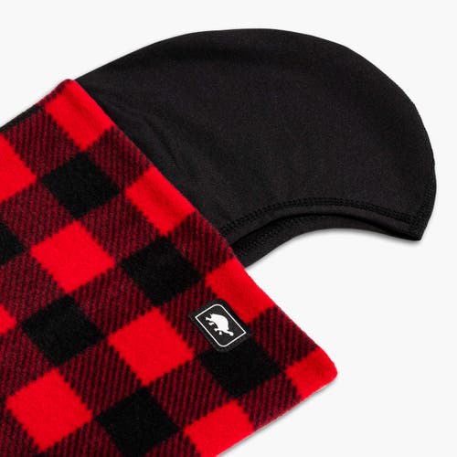 Turtle Fur Kids Playful Prints Fleece Shellaclava Balaclava In Red
