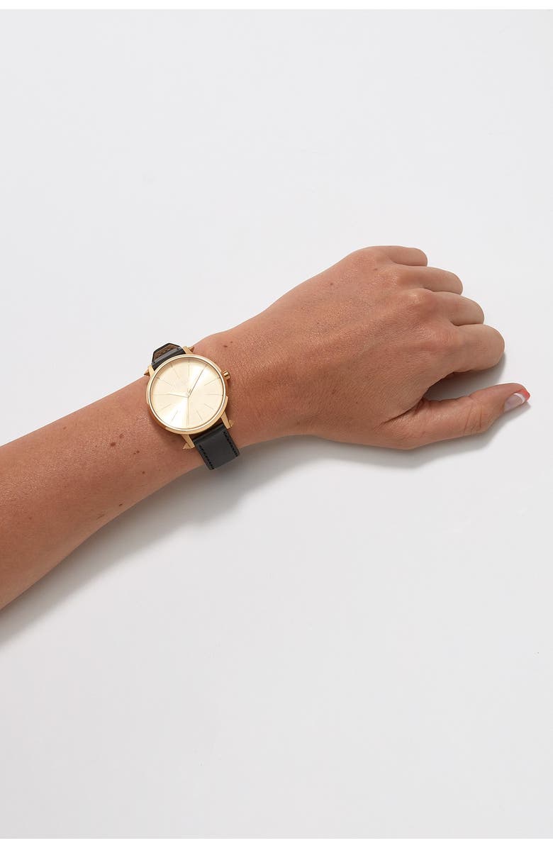 Nixon Women's Kensington Leather Strap Watch, 37mm, Alternate, color, 