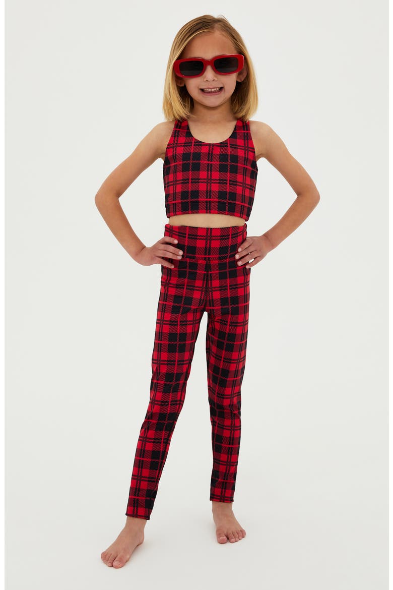 Kids' Peppa Leggings, Alternate, color, MERRY PLAID