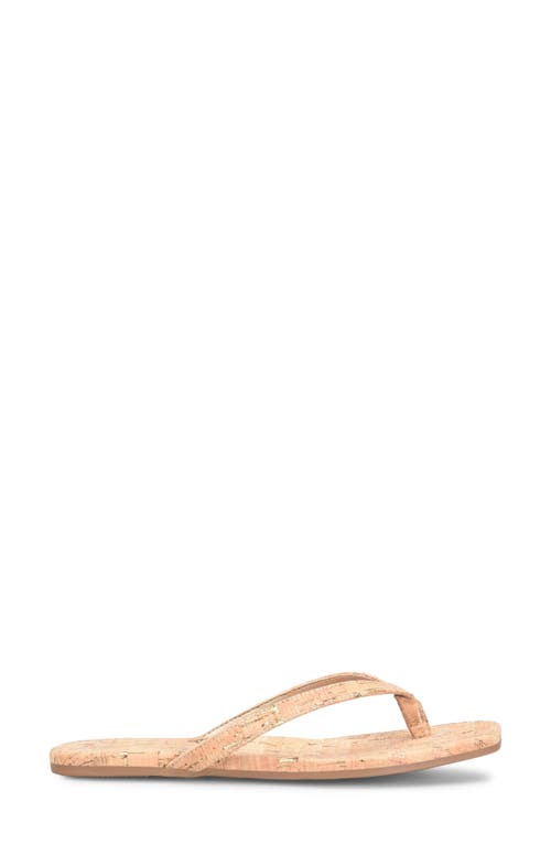 Korks Winnie Flip Flop In Natural Cork