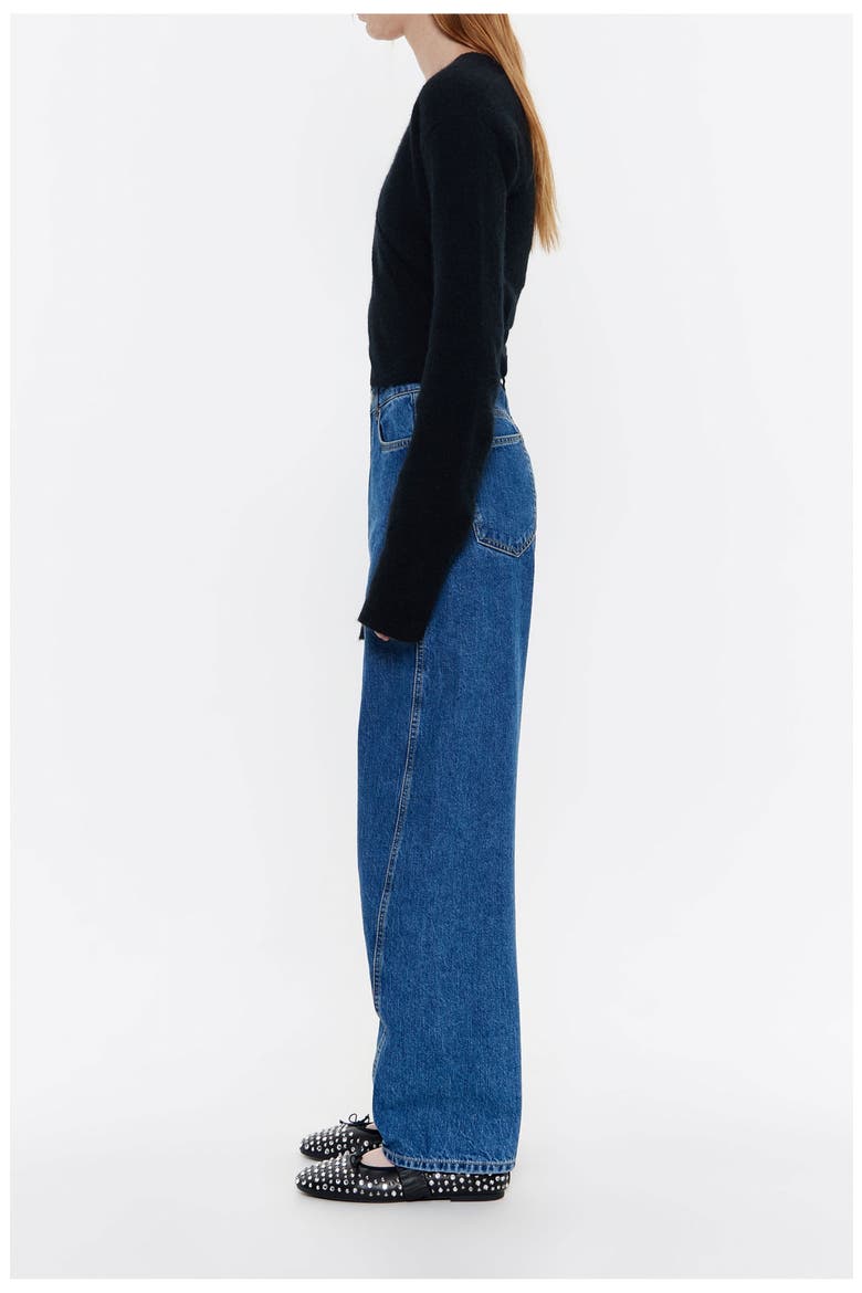 Barrel Mid-Rise Jeans, Alternate, color, MEDIUM BLUE