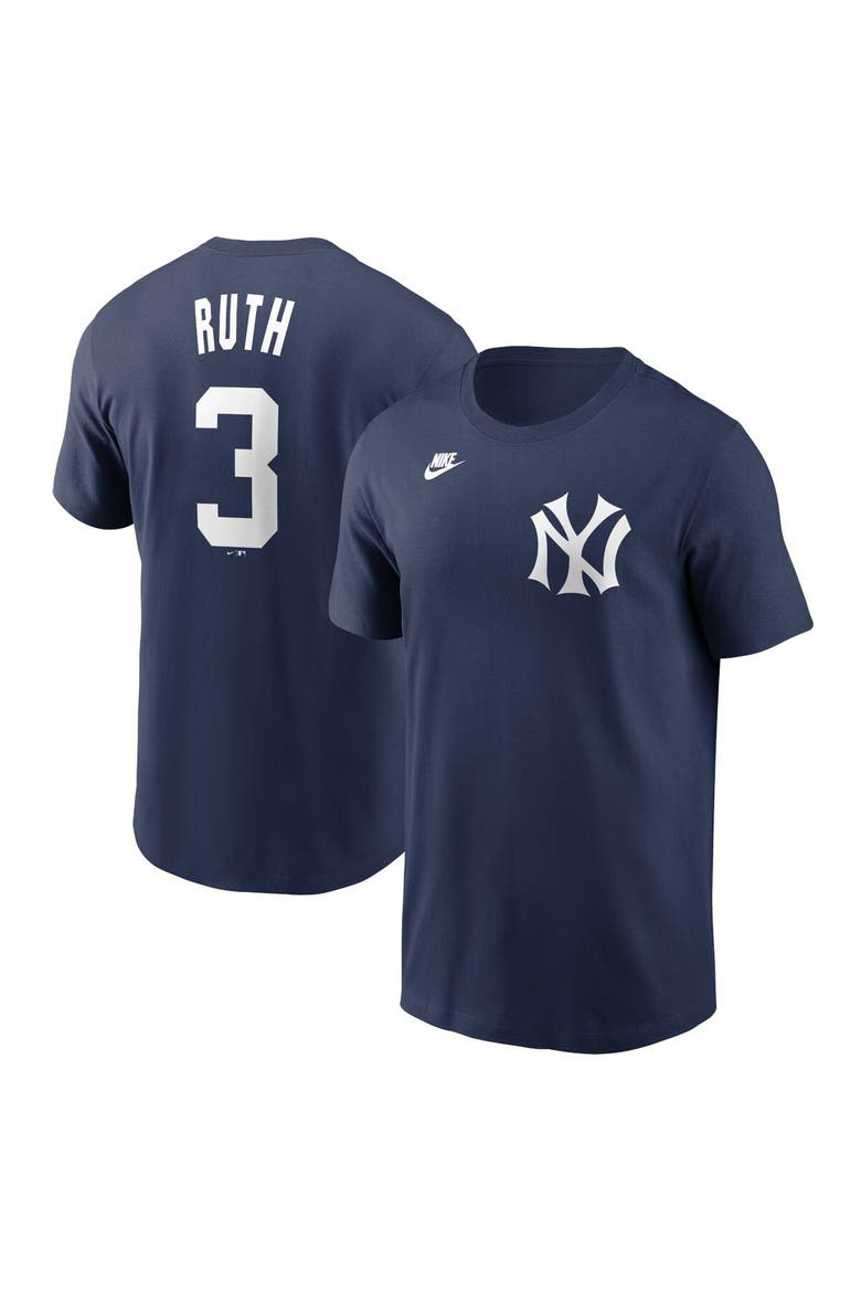 Men's Nike Babe Ruth Navy New York Yankees Fuse Name & Number T-Shirt, Main, color, Navy