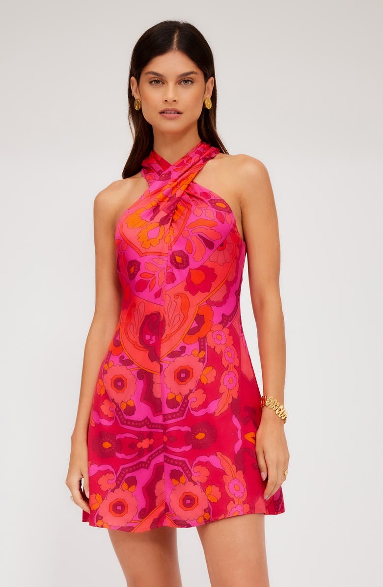 FIFTEEN TWENTY Ivy Floral Crossover Neck Dress, Alternate, color,