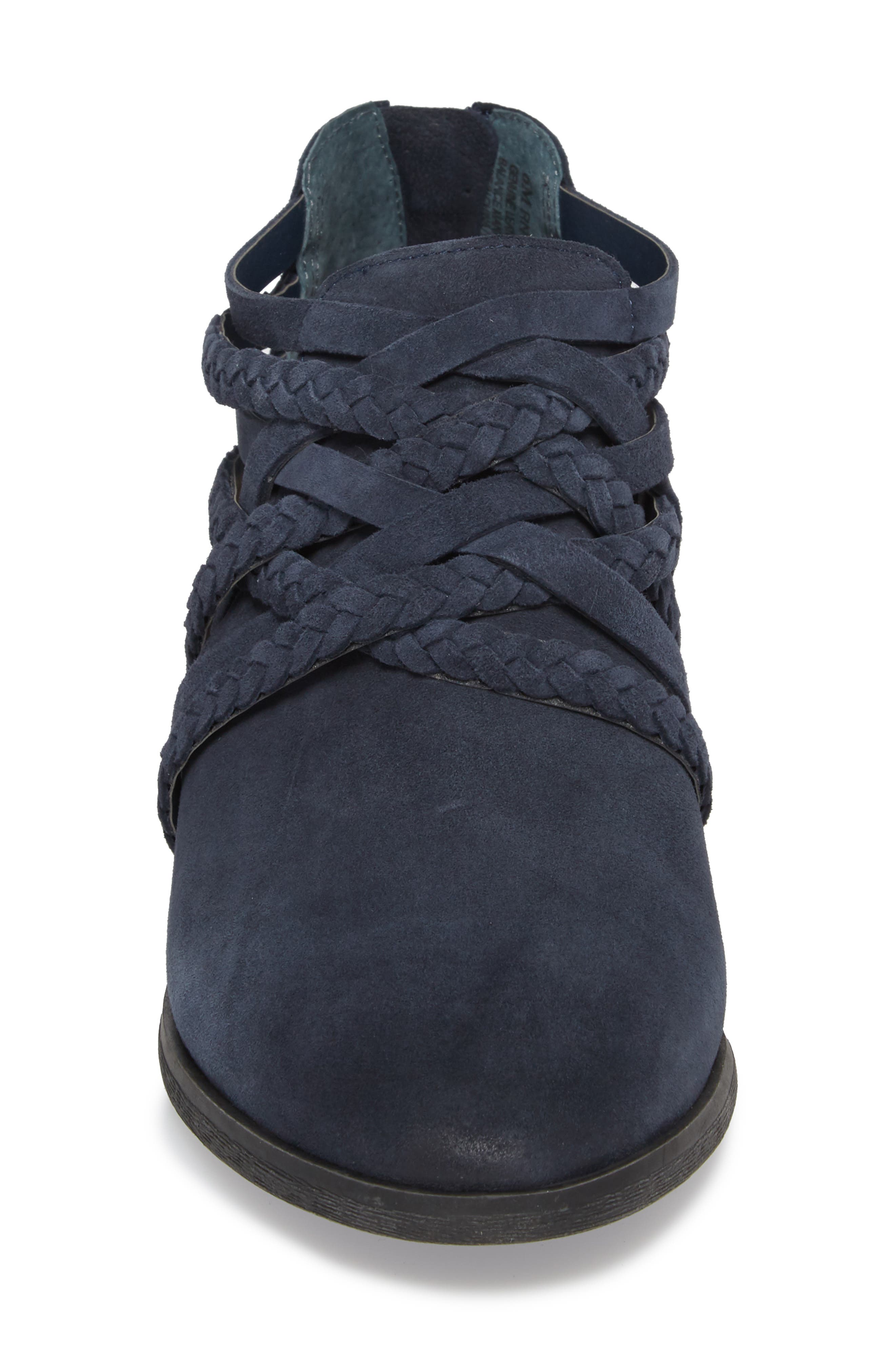 Liam Braided Bootie, Alternate, color, NAVY SUEDE