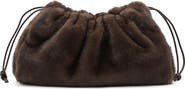MANGO Faux Fur Darwstring Clutch