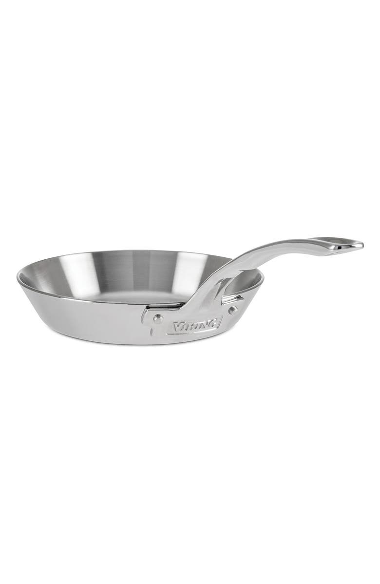 Viking 3-Ply Contemporary Stain 8-Inch Fry Pan, Main, color, Stainless Steel