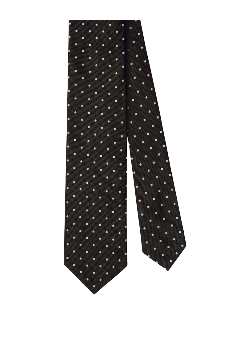 Newman 7 Fold Sport Jacquard Necktie, Main, color, Black