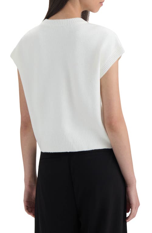 Nvlt Embellished Short Sleeve Sweater In White