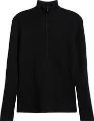 Zella Après Ski Half Zip Rib Sweater