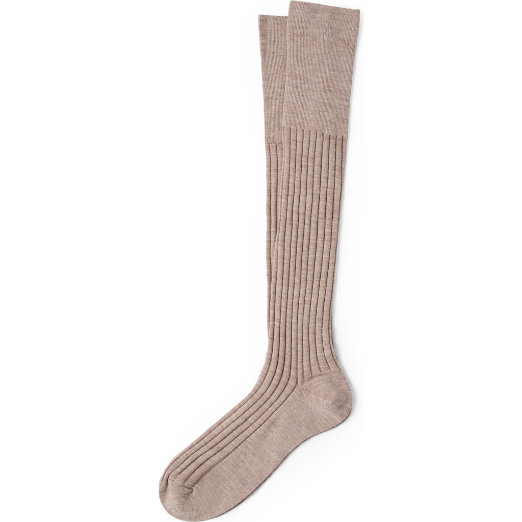 Brunello Cucinelli Virgin Wool And Cashmere Rib-knit Socks