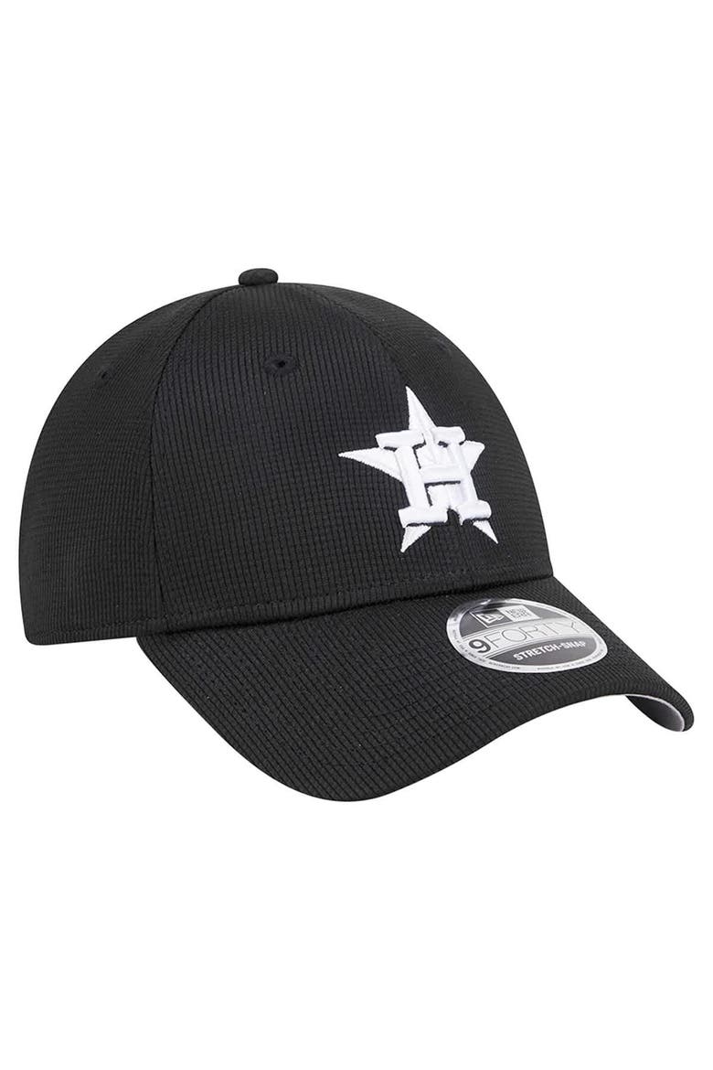 Men's New Era Black Houston Astros Pivot 9FORTY Adjustable Hat, Alternate, color, Black