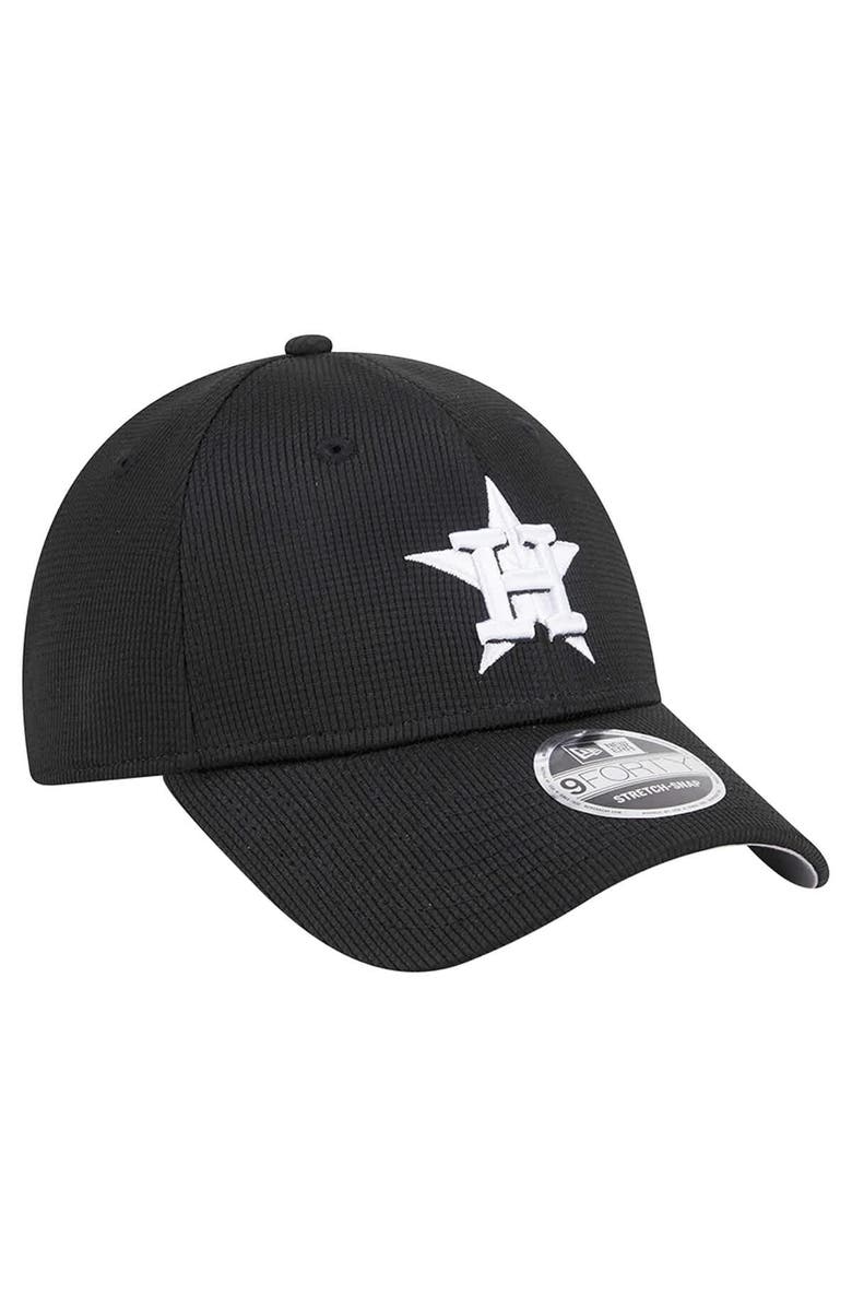 New Era Men's New Era Black Houston Astros Pivot 9FORTY Adjustable Hat, Alternate, color, Black