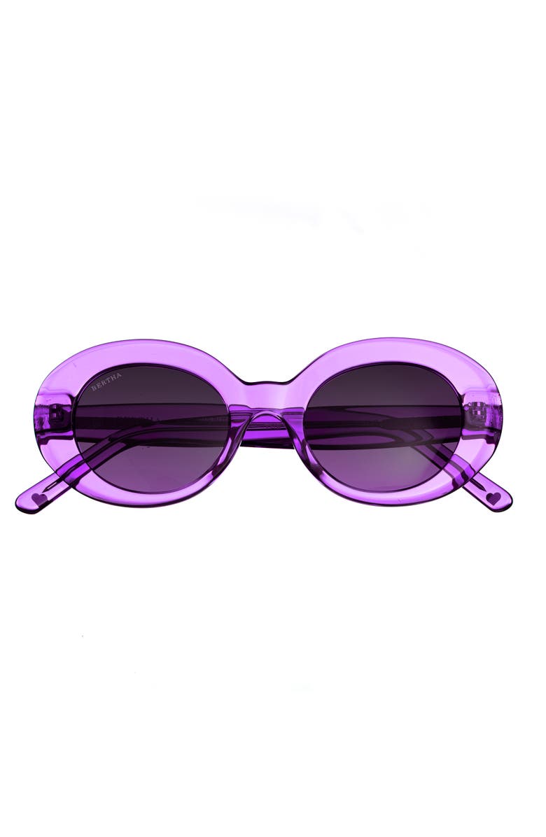 BERTHA Margot Handmade in Italy Sunglasses, Alternate, color, 