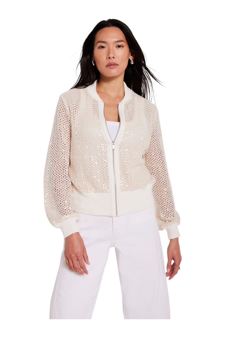 Sequin Bomber Jacket, Main, color, Neutral