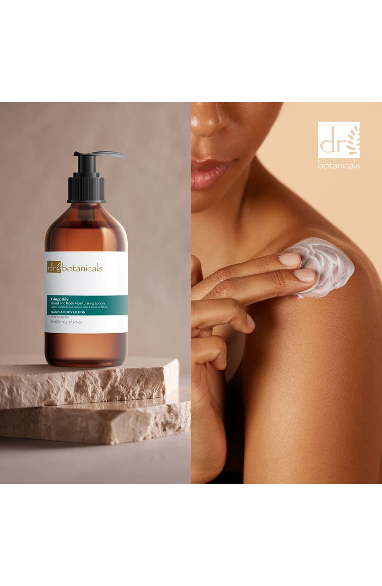 DR BOTANICALS Gingerlily Hand & Body Moisturising Lotion 500ml, Alternate, color, White