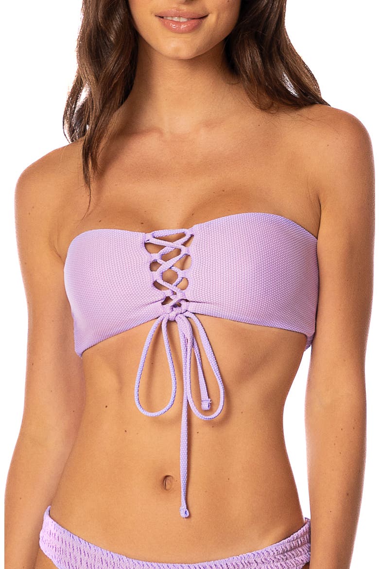 Purple Lavender Artemis Multifit Reversible Bikini Top, Alternate, color, PURPLE