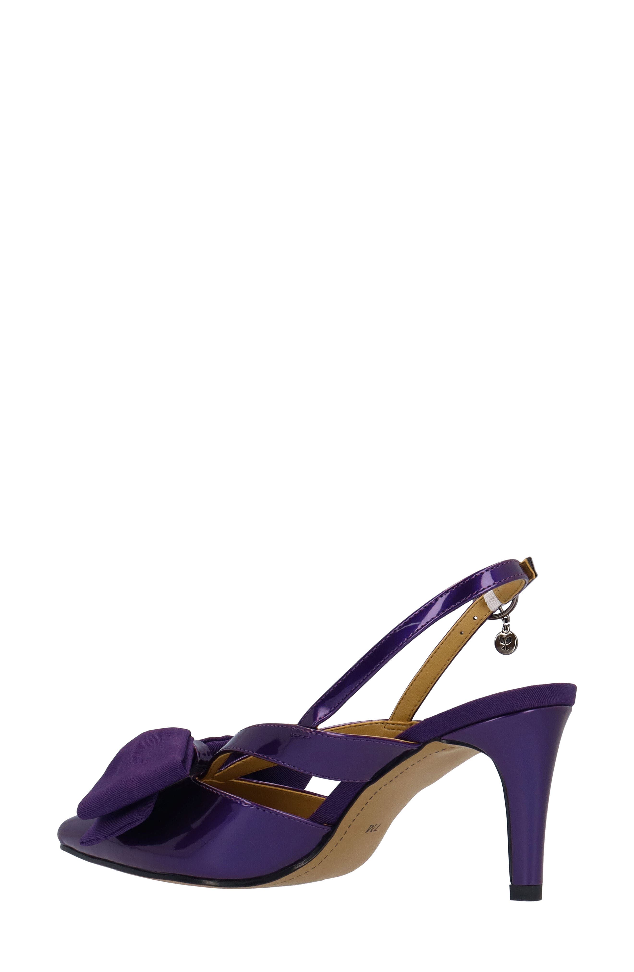 Morigen Slingback Pointed Toe Pump, Alternate, color, PURPLE