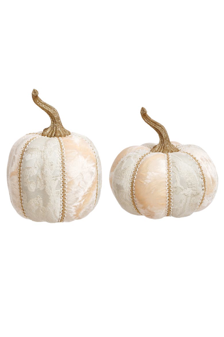 Blush Lace Pumpkin, Set of 2, Main, color, Cream