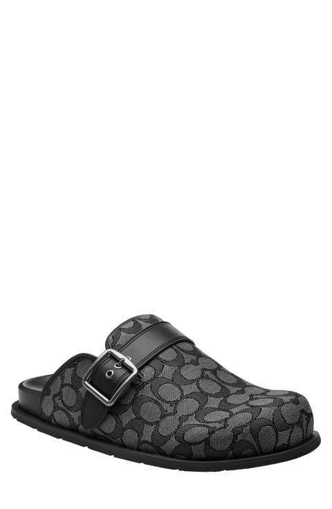 Signature Jacquard Buckle Clog (Men)