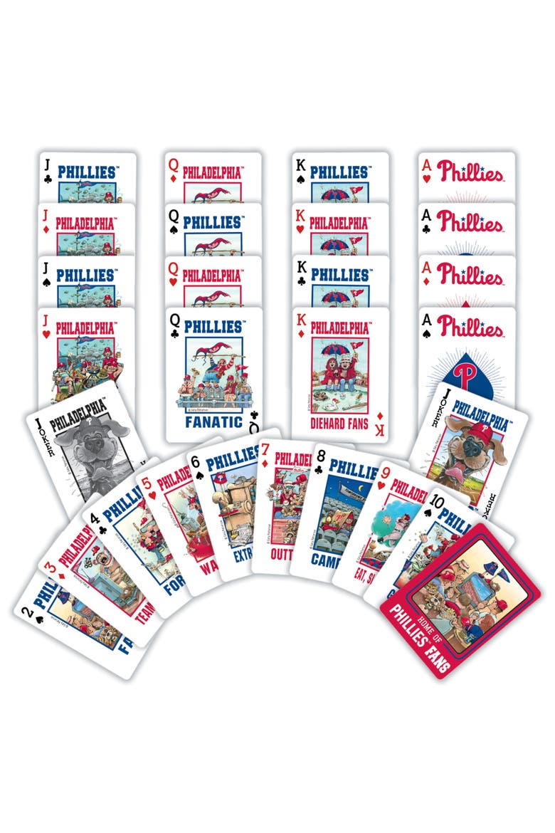 Philadelphia Phillies Fan Playing Cards, Alternate, color, Multicolor