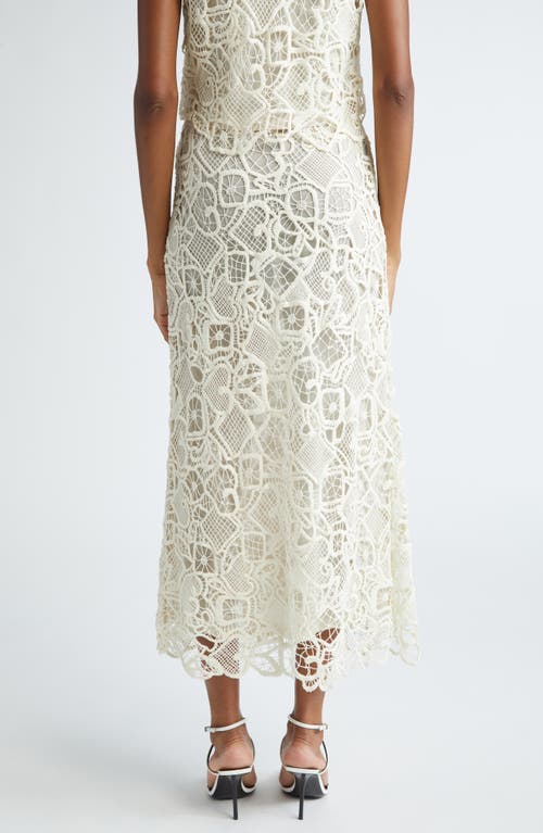 A.l.c Shay Lace Midi Skirt In Warm White In Warm White