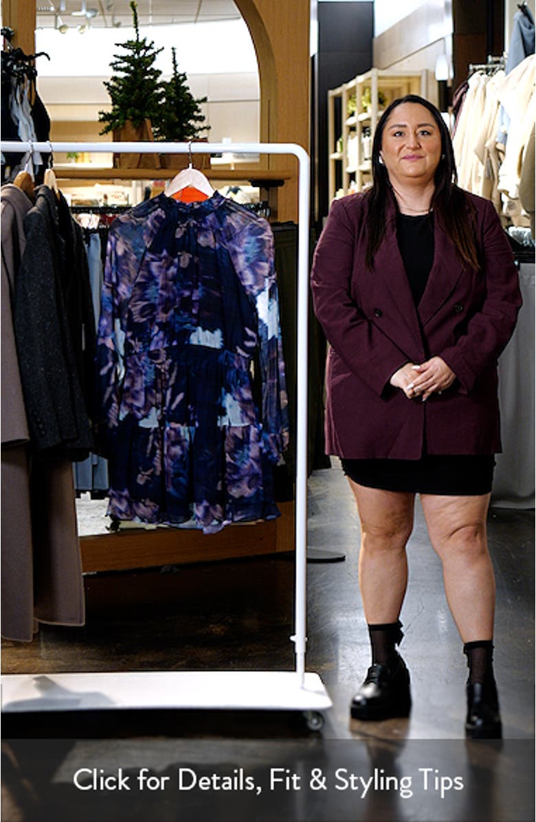 Rylan Print Long Sleeve Minidress