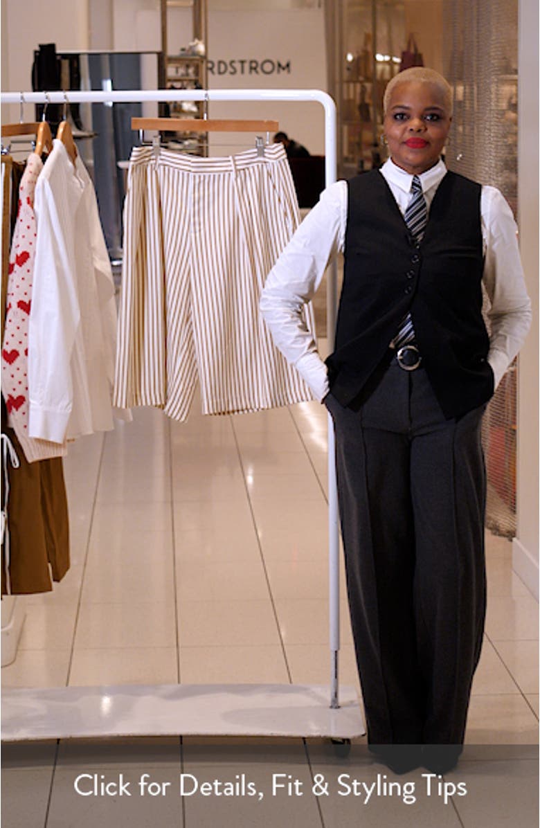 Pleated Bermuda Shorts, sales video thumbnail