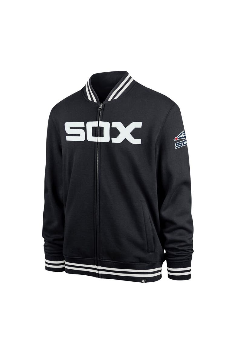 Men's '47 Navy Chicago White Sox Wax Pack Pro Camden Full-Zip Track Jacket, Alternate, color, Navy