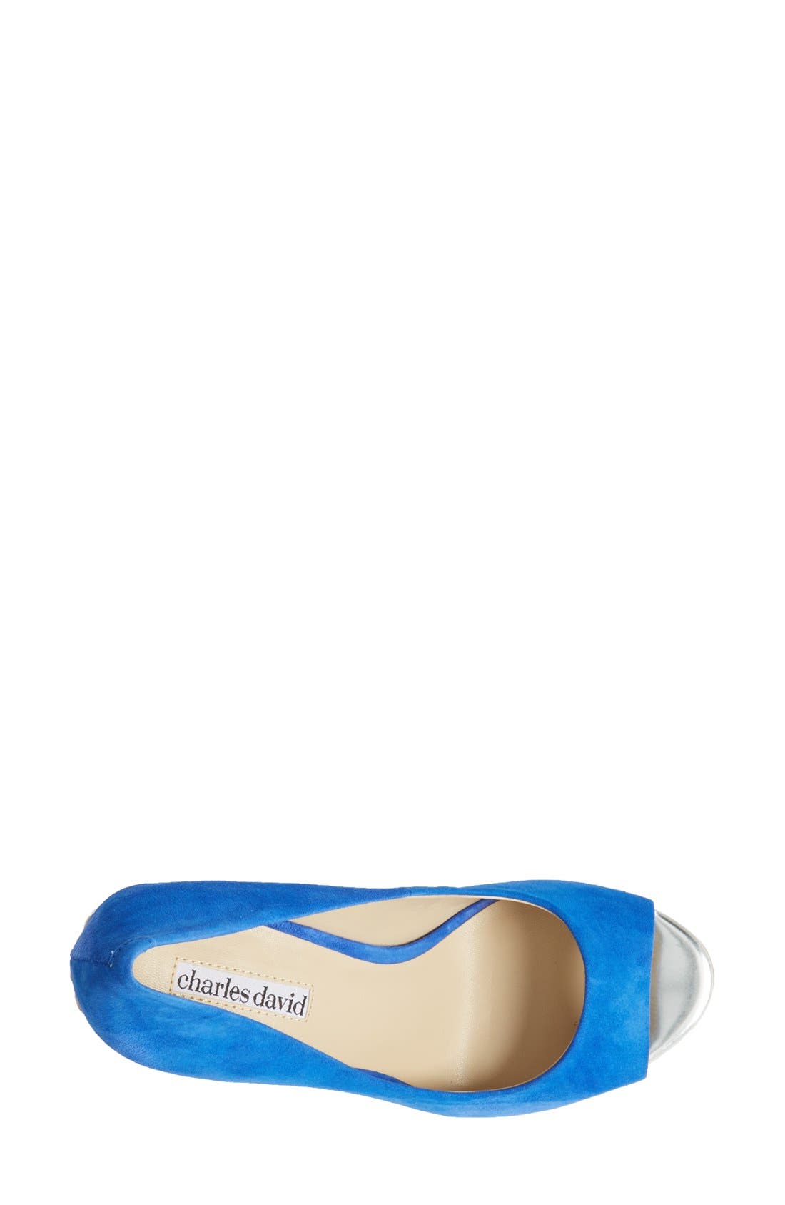 'Nemesis' Wedge Pump, Alternate, color, ELECTRIC BLUE SUEDE