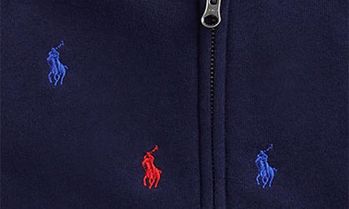 Ralph Lauren Logo Full-zip Hoodie & Sweatpants Set In Multi