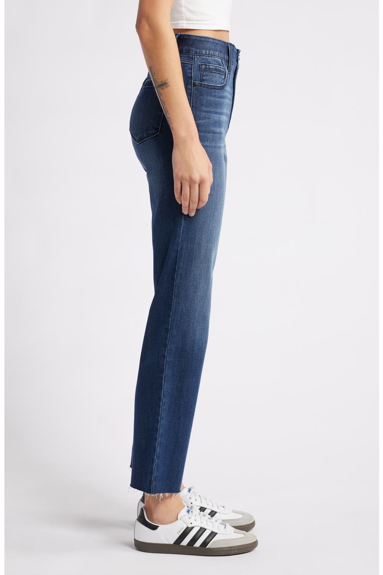 Magic Waistband High Waist Straight Leg Jeans, Alternate, color, GRAYDEN