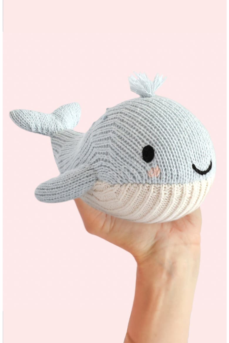 Baby Whale Stuffed Animal, Alternate, color, BLUE