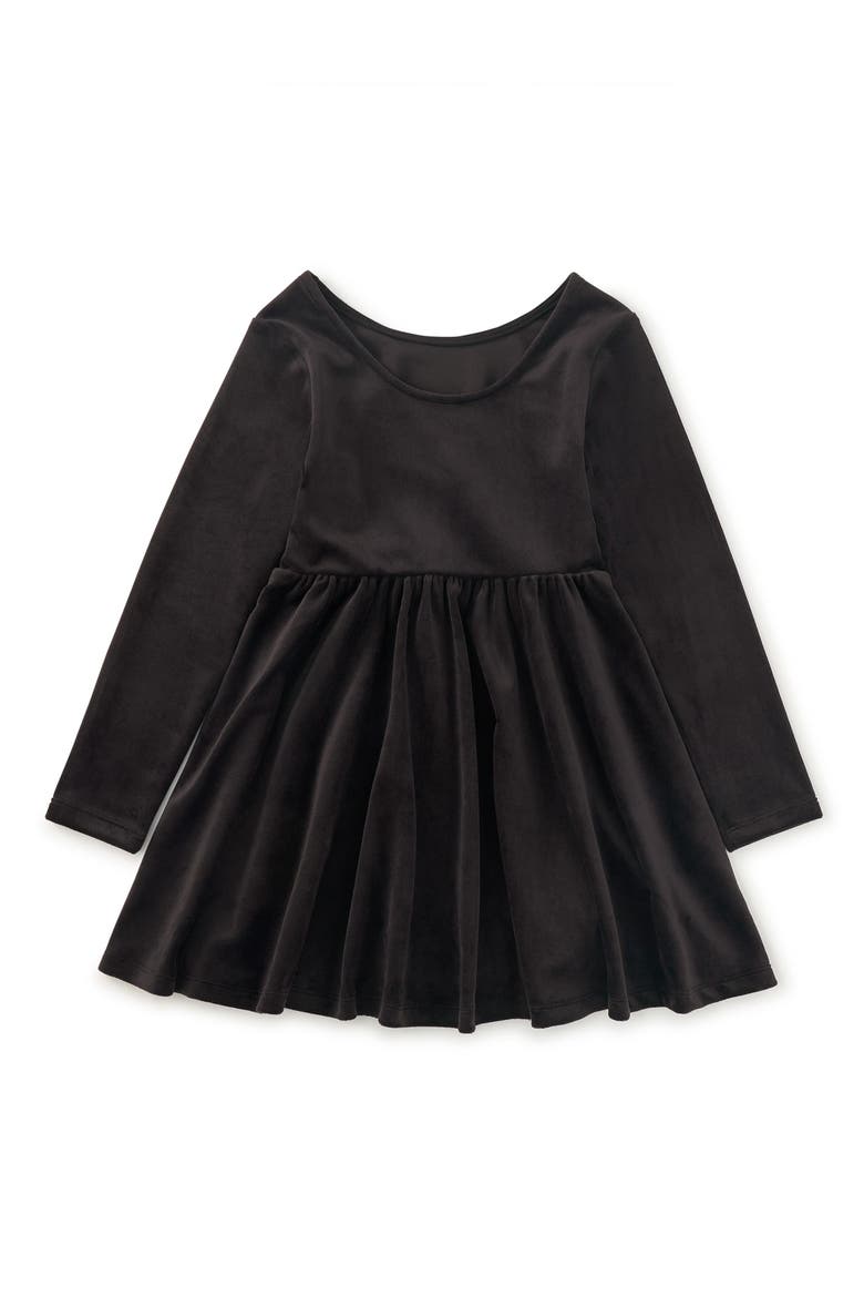 Velour Ballet Dress, Alternate, color, Jet Black