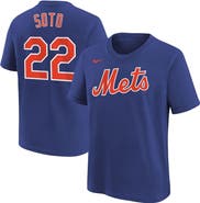 Nike Youth Nike Juan Soto Royal New York Mets Name & Number T-Shirt