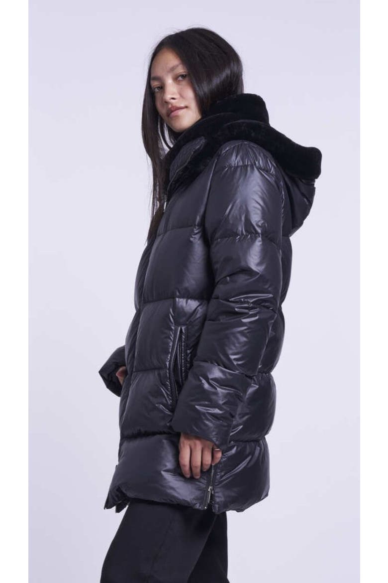 Down Jacket, Alternate, color, BLACK