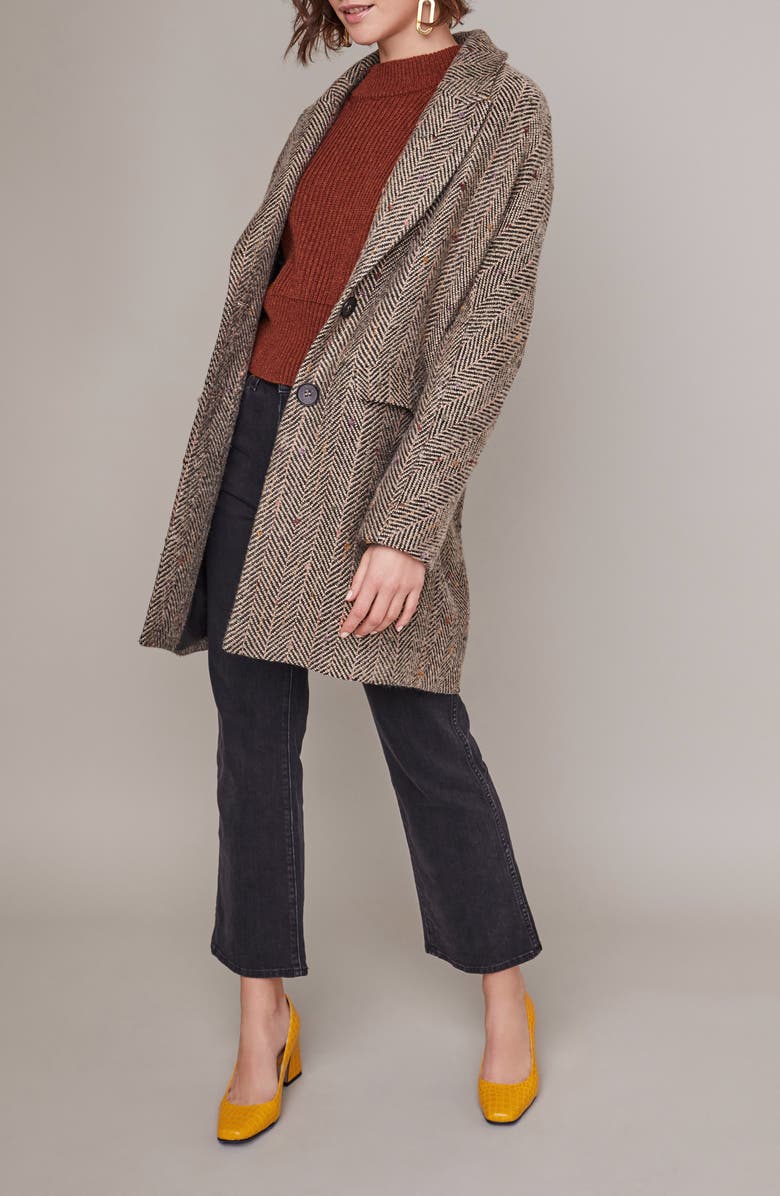 ASTR the Label Keller Peaked Lapel Coat, Alternate, color, 