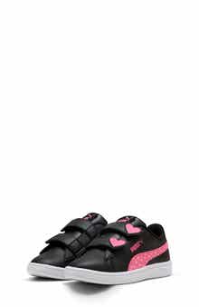 PUMA Kids' Smash 3.0 Hearty V Dual Strap Sneaker