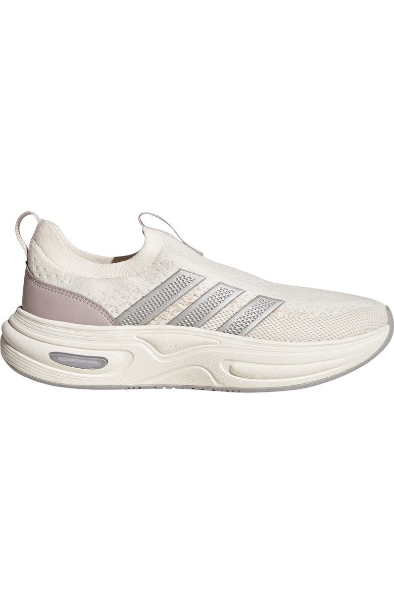 adidas Cloudfoam Cuxxion Slip-On Sneaker, Alternate, color, White/ Matte Silver/ Purple
