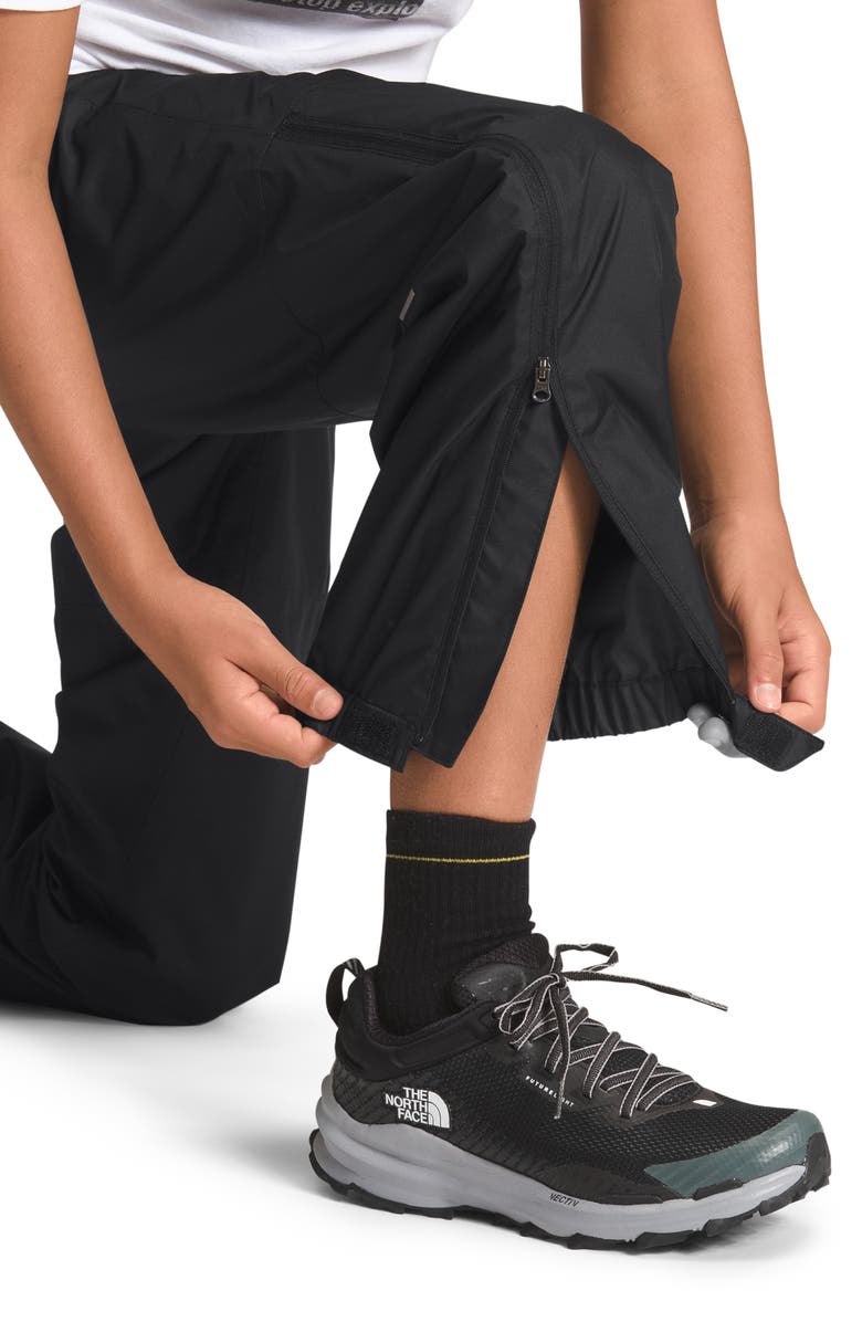 The North Face Kids' Antora Waterproof Packable Recycled Polyester Rain Pants, Alternate, color, 