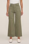 DL1961 Hepburn Patch Pocket High Waist Ankle Wide Leg Jeans