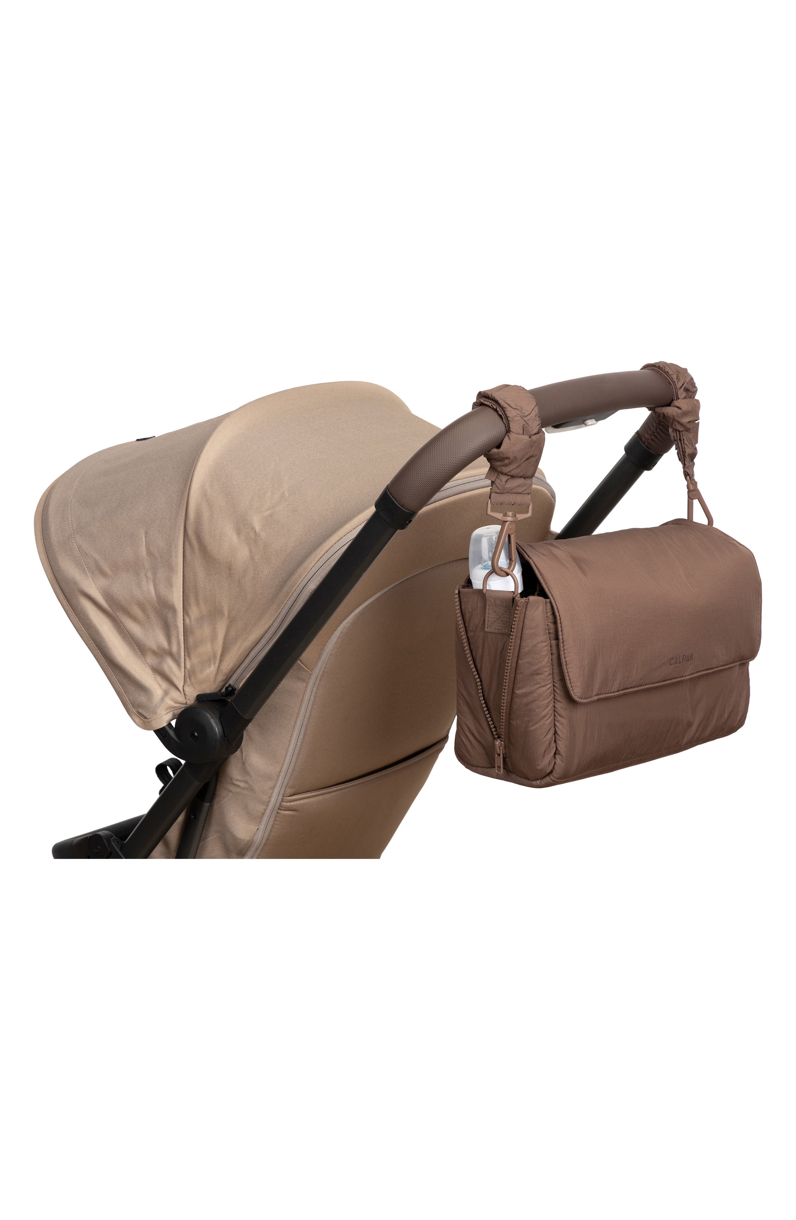 CALPAK Convertible Stroller Caddy Crossbody Bag, Alternate, color, Hazelnut