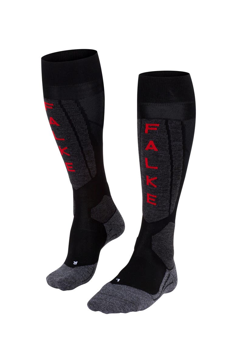Falke SK5 Expert Ski Socks, Main, color, Legacy Black-Mix