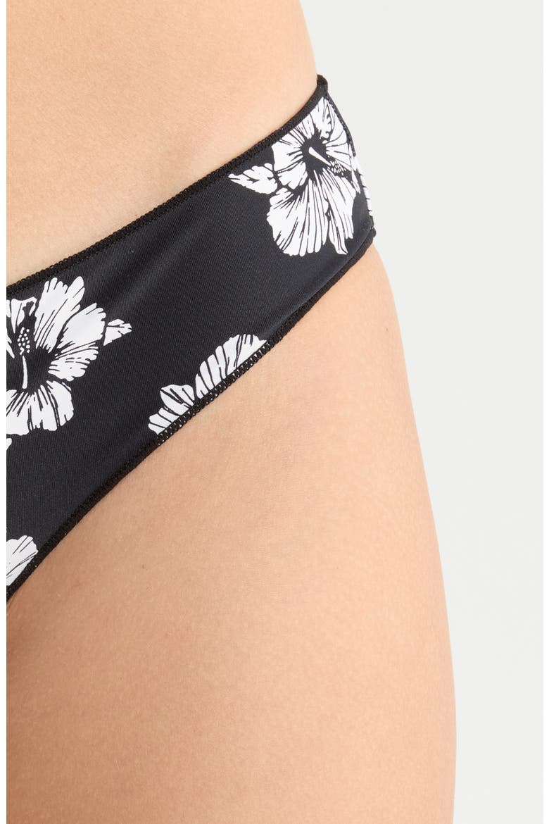 Party Wave Cheeky Hipster Bikini Bottoms, Alternate, color, BLACK/ WHITE